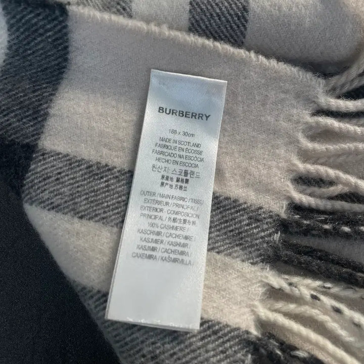 [BUNJANG] Burberry Cashmere Scarf / BURBERRY 버버리 캐시미어 머플러
