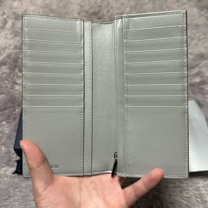 [BUNJANG] Dior CD Diamond Gray Long Wallet / [풀구성] 디올 CD 다미아몬드 장지갑 그레이