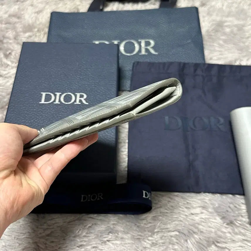 [BUNJANG] Dior CD Diamond Gray Long Wallet / [풀구성] 디올 CD 다미아몬드 장지갑 그레이