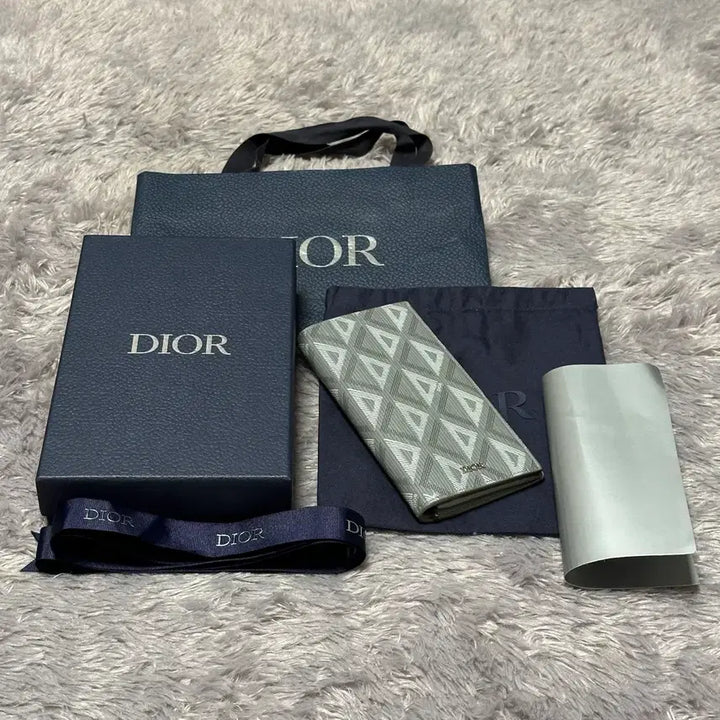 [BUNJANG] Dior CD Diamond Gray Long Wallet / [풀구성] 디올 CD 다미아몬드 장지갑 그레이