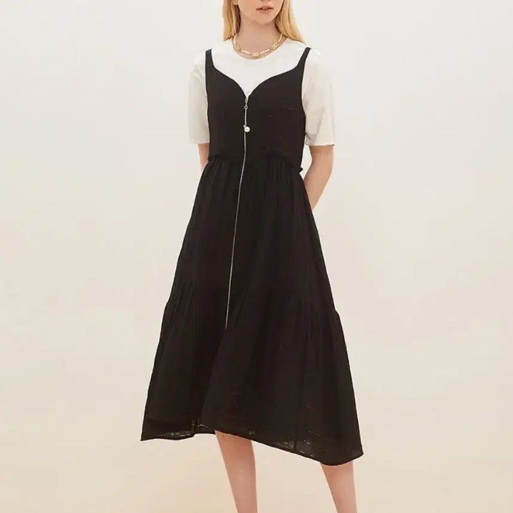 [BUNJANG] DeWL Jeon So Min V-neck Bustier Dress / 듀엘 전소민 뷔스티에 원피스