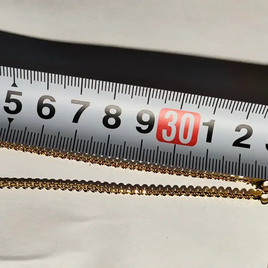 [BUNJANG] 14k/18k Gold Ball Chain Necklace 70cm / 14k/18k 금볼 체인 목걸이70cm