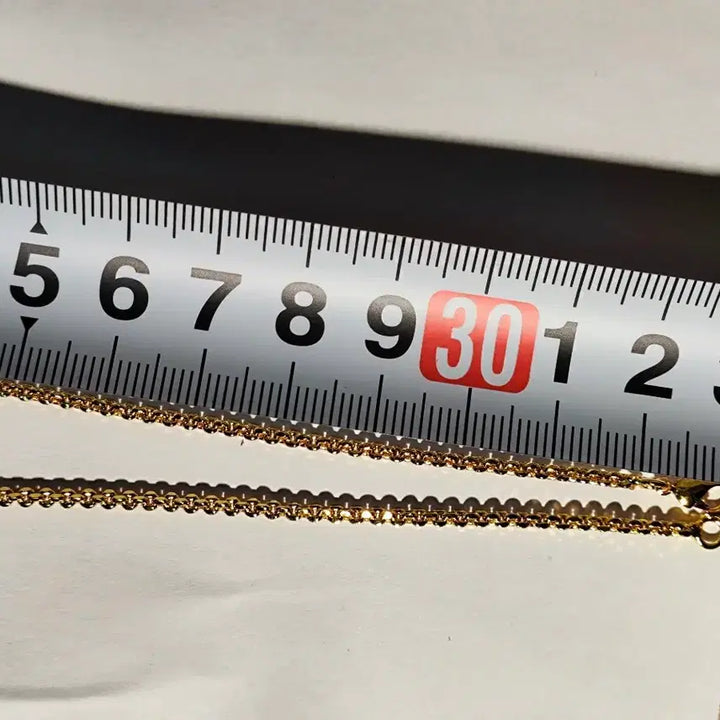 [BUNJANG] 14k/18k Gold Ball Chain Necklace 70cm / 14k/18k 금볼 체인 목걸이70cm