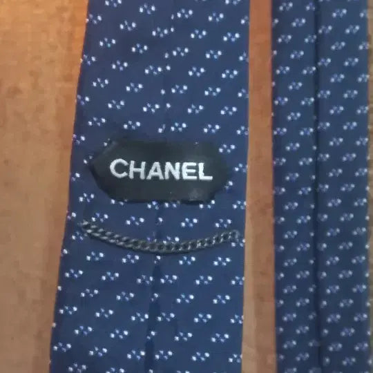 [BUNJANG] Chanel Navy Silk Tie / 샤넬 정품 넥타이 95%감