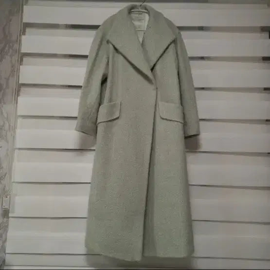 [BUNJANG] Reneyvon Mint Long Coat / 레니본 민트색 롱 코트