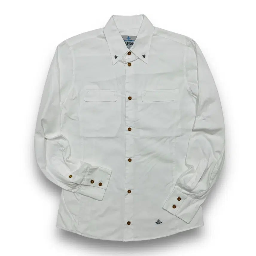[SOLD OUT] 비비안 웨스트우드 핑클 스타 스터드 클래식 화이트 셔츠