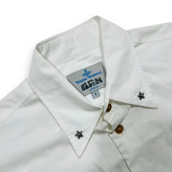 [SOLD OUT] 비비안 웨스트우드 핑클 스타 스터드 클래식 화이트 셔츠