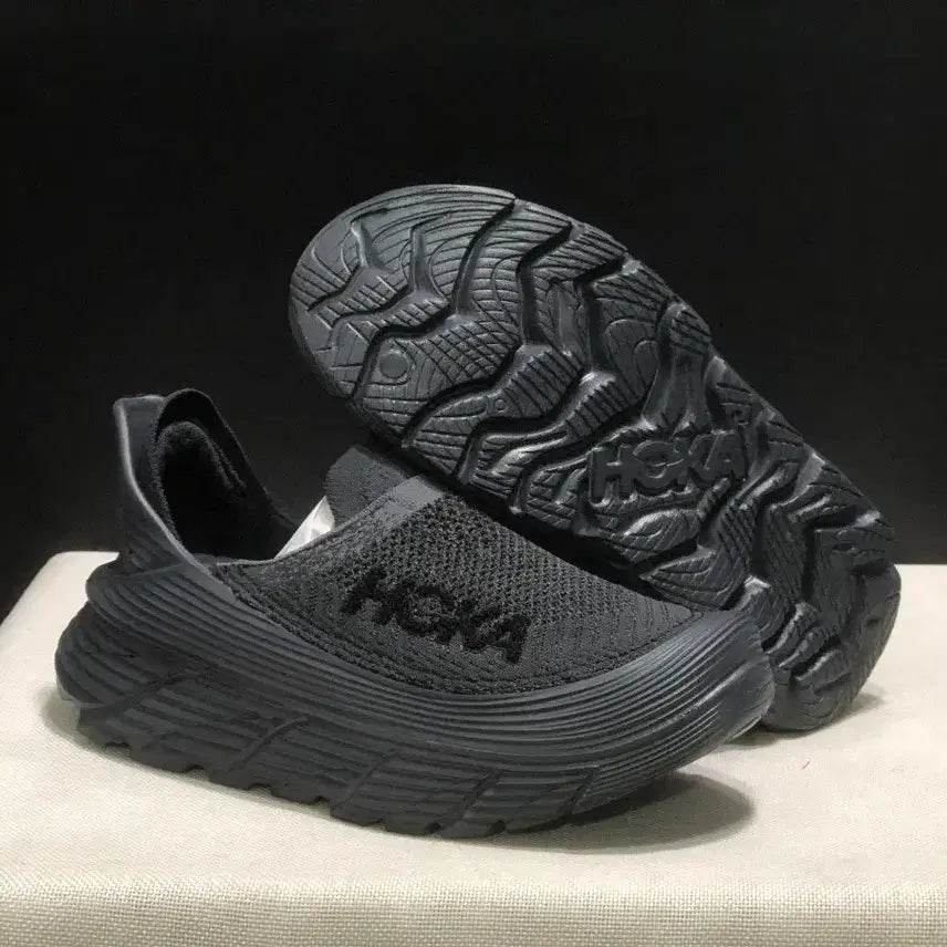 [BUNJANG] Hoka Restore TC All Black Sneakers / 호카 리스토어 TC 올블랙