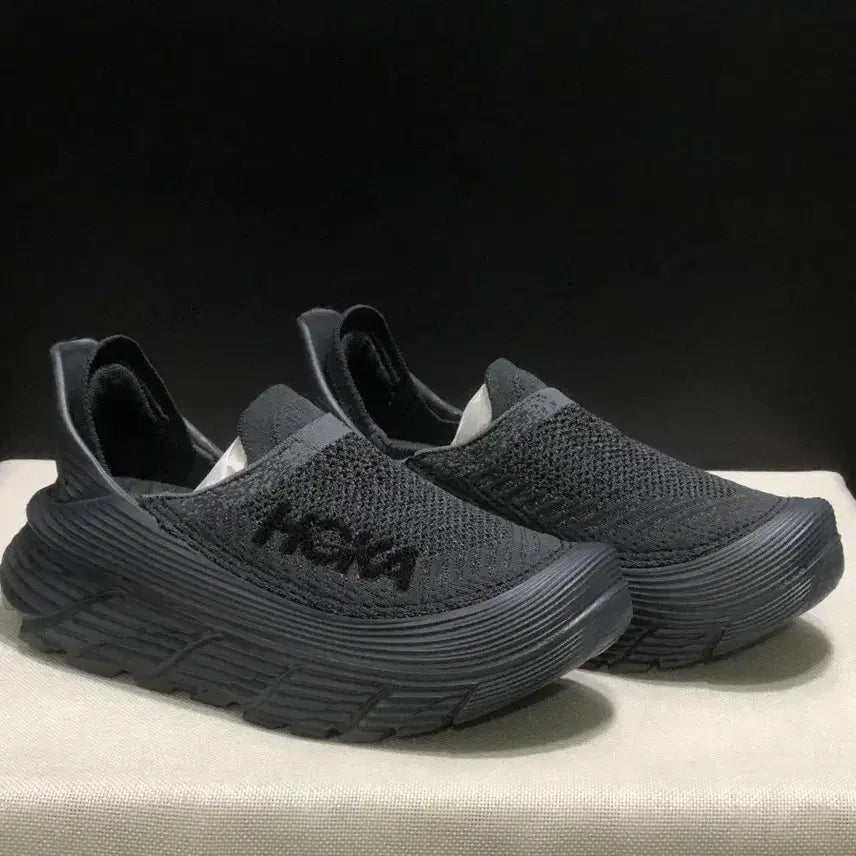 [BUNJANG] Hoka Restore TC All Black Sneakers / 호카 리스토어 TC 올블랙