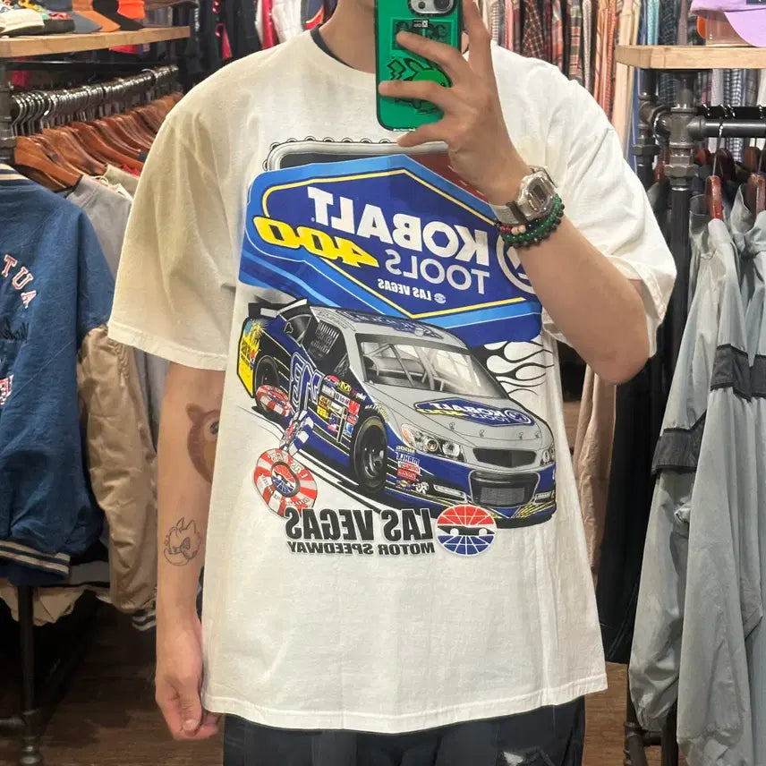 [BUNJANG] HI Nasca White Short Sleeve T-shirt / [HI] 나스카 반팔티 화이트
