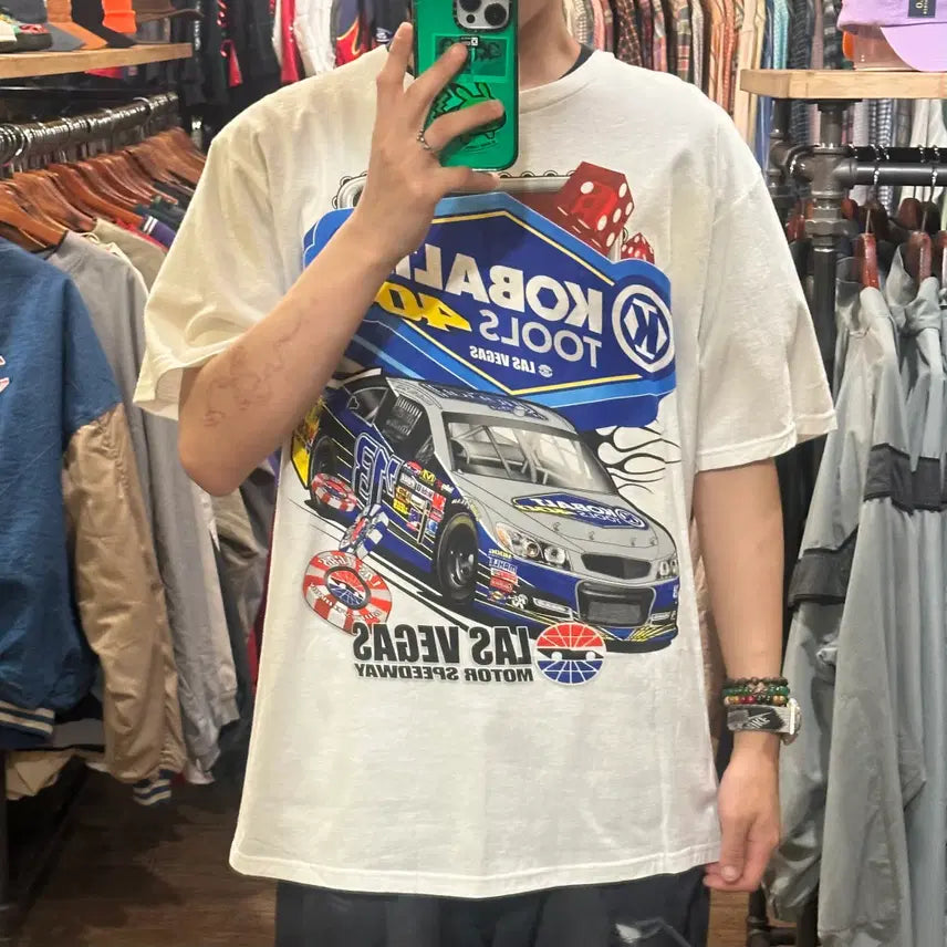 [BUNJANG] HI Nasca White Short Sleeve T-shirt / [HI] 나스카 반팔티 화이트