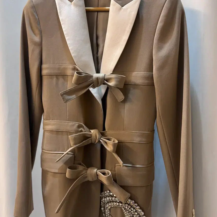 [BUNJANG] JW Anderson Ribbon Detail Color Block Jacket UK8 / JW 앤더슨 리본 디테일 배색 자켓 UK8 A276