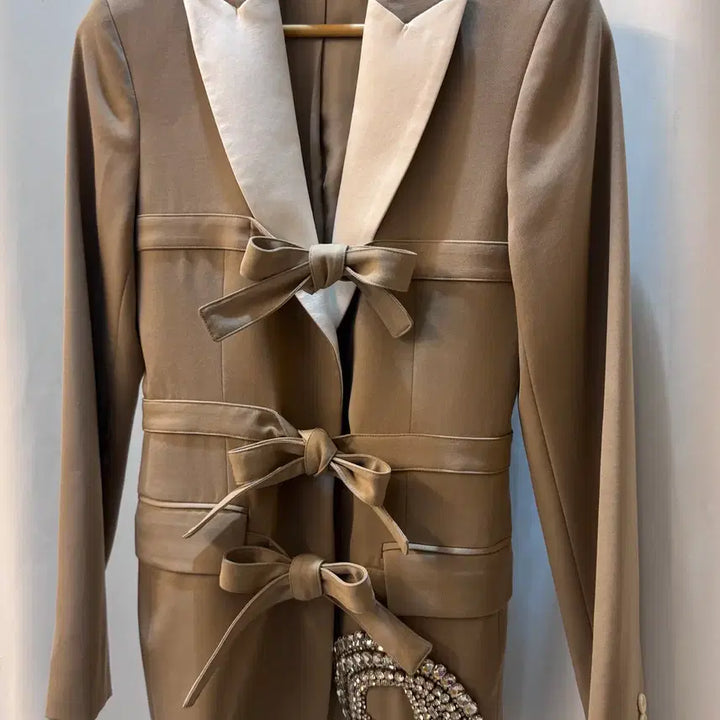 [BUNJANG] JW Anderson Ribbon Detail Color Block Jacket UK8 / JW 앤더슨 리본 디테일 배색 자켓 UK8 A276