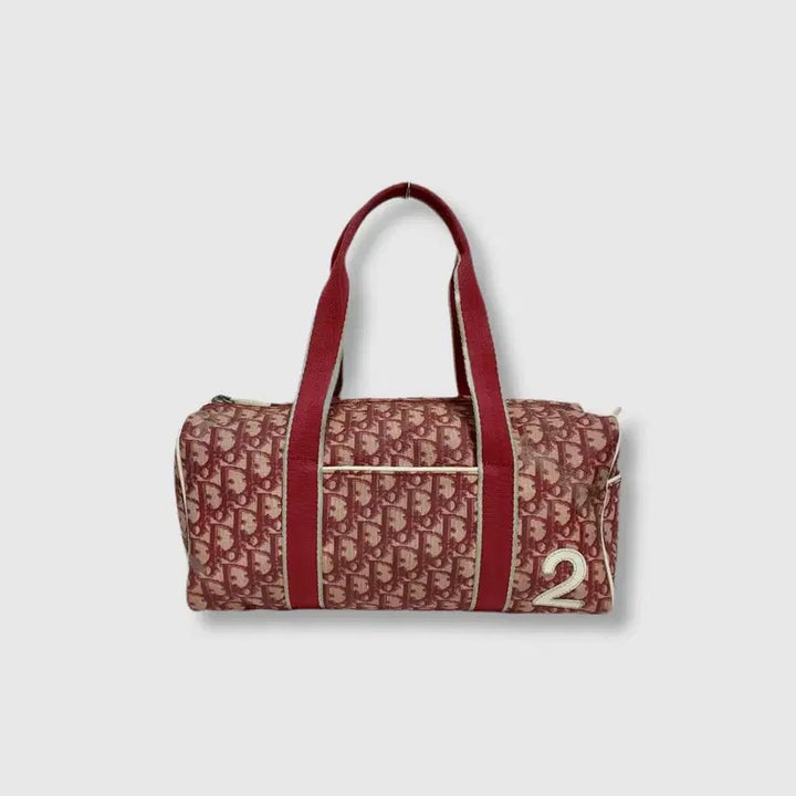 [BUNJANG] Dior Oblique Trotter Boston Bag Red / 디올 빈티지 오블리크 트로터 보스턴백 레드