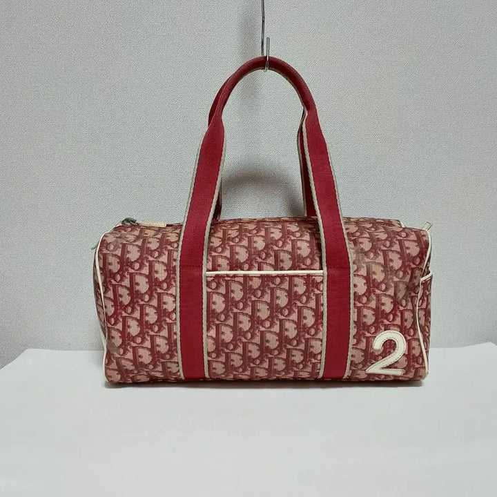 [BUNJANG] Dior Oblique Trotter Boston Bag Red / 디올 빈티지 오블리크 트로터 보스턴백 레드