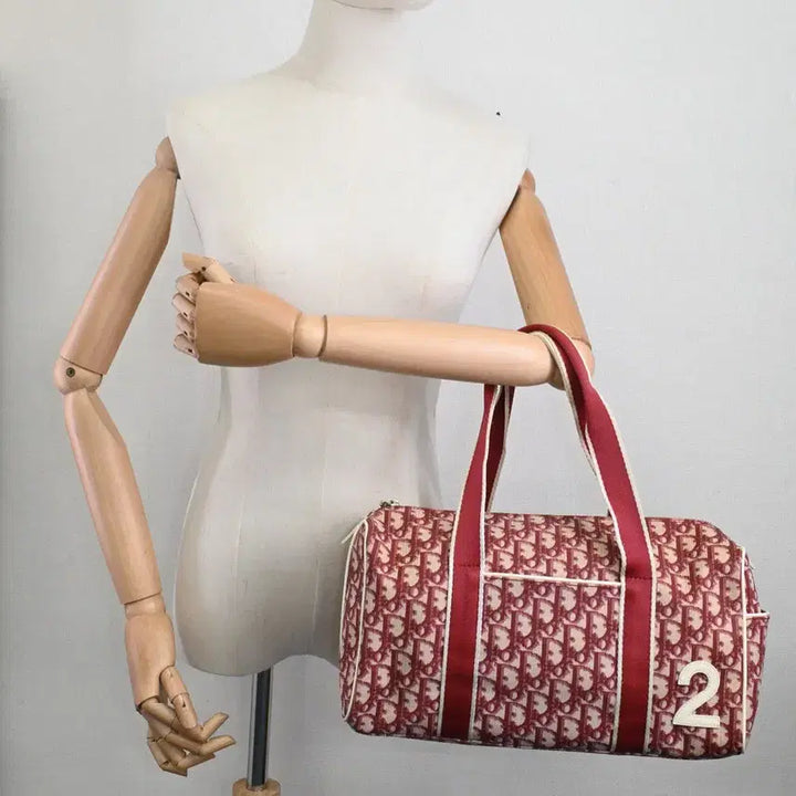 [BUNJANG] Dior Oblique Trotter Boston Bag Red / 디올 빈티지 오블리크 트로터 보스턴백 레드