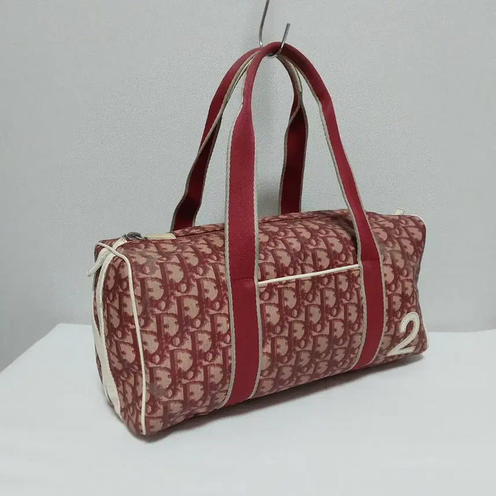 [BUNJANG] Dior Oblique Trotter Boston Bag Red / 디올 빈티지 오블리크 트로터 보스턴백 레드