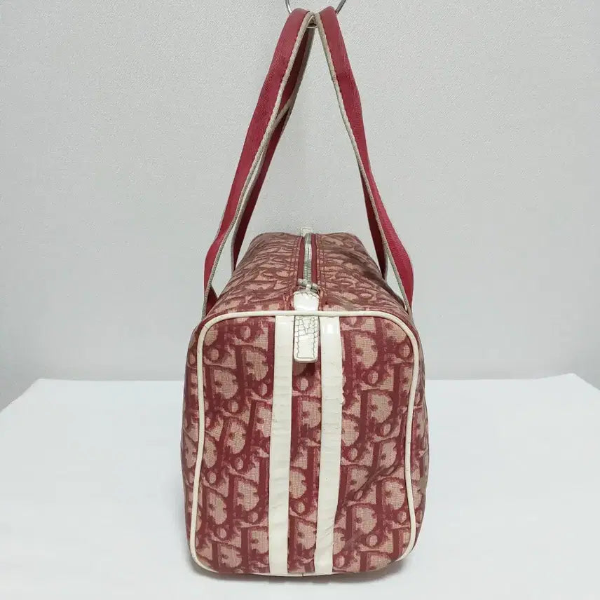 [BUNJANG] Dior Oblique Trotter Boston Bag Red / 디올 빈티지 오블리크 트로터 보스턴백 레드
