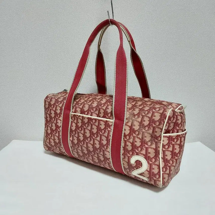 [BUNJANG] Dior Oblique Trotter Boston Bag Red / 디올 빈티지 오블리크 트로터 보스턴백 레드