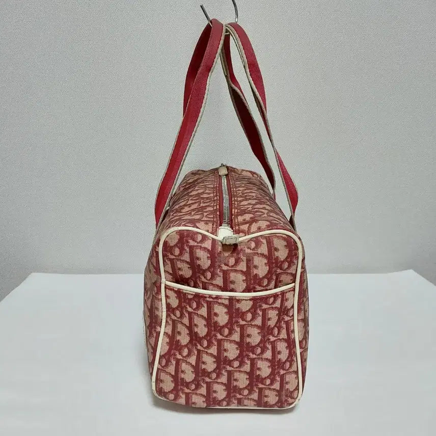 [BUNJANG] Dior Oblique Trotter Boston Bag Red / 디올 빈티지 오블리크 트로터 보스턴백 레드