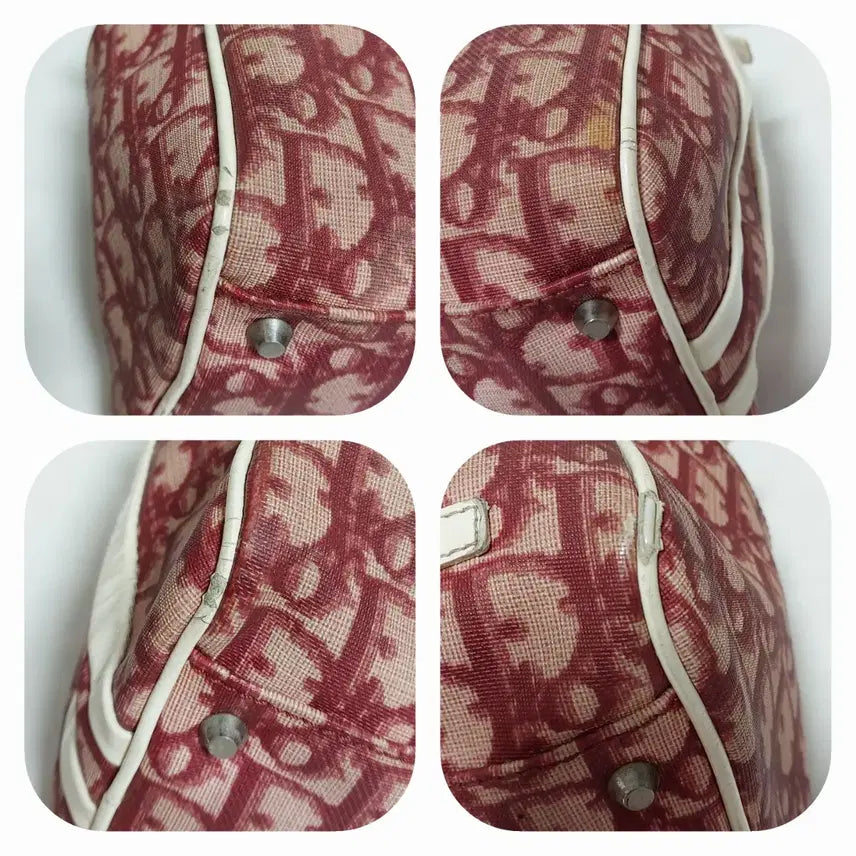 [BUNJANG] Dior Oblique Trotter Boston Bag Red / 디올 빈티지 오블리크 트로터 보스턴백 레드