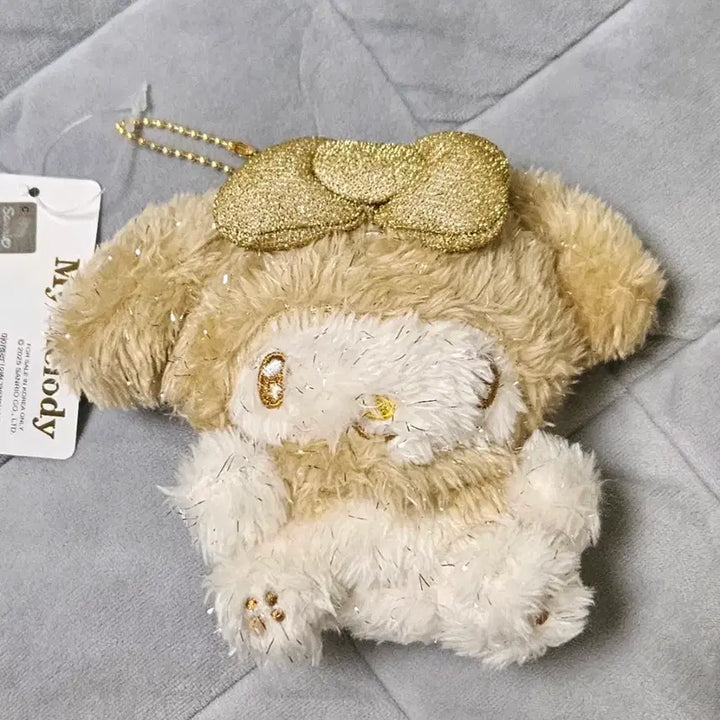 [BUNJANG] Sanrio My Melody Sparkling Gold Doll Keychain / (새상품) 산리오 반짝골드 마이멜로디 인형 키링