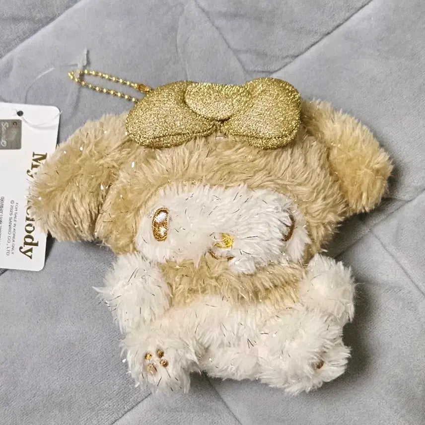 [BUNJANG] Sanrio My Melody Sparkling Gold Doll Keychain / (새상품) 산리오 반짝골드 마이멜로디 인형 키링