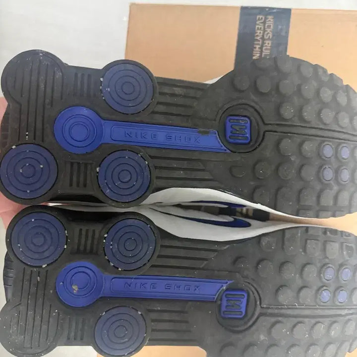 [BUNJANG] Nike Shox R4 White Racer Blue (275) / [275]나이키 샥스 R4 화이트 레이서 블루