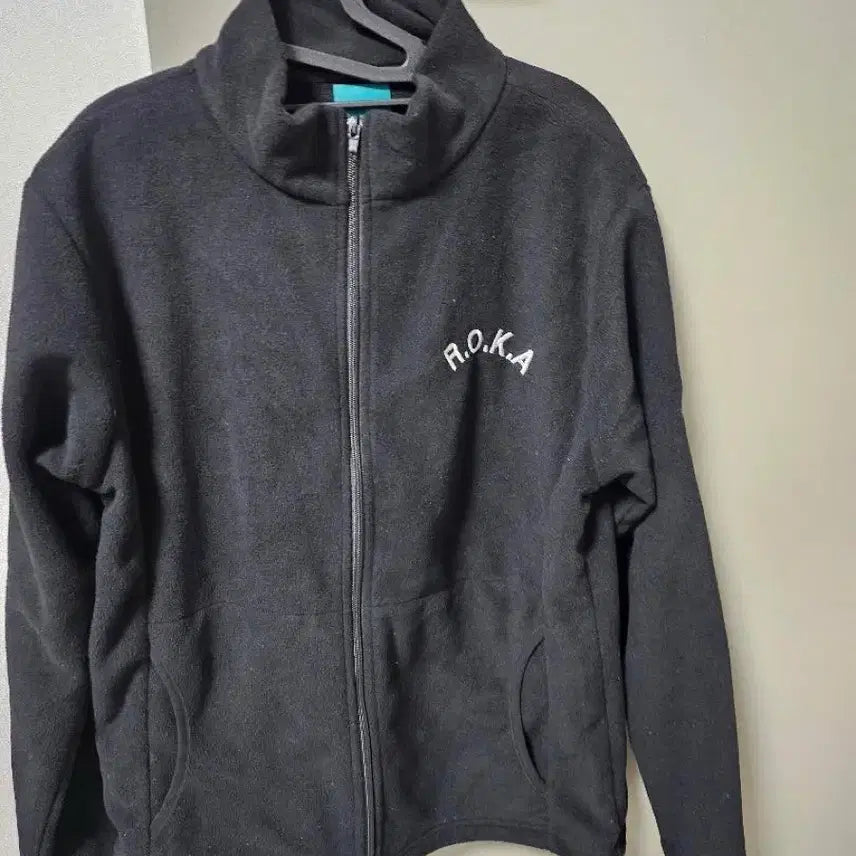 [BUNJANG] RokyT Korea Army Fleece Lined Zip-Up Jacket / 로키티 기모집업