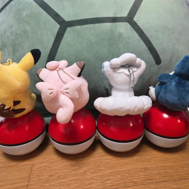 [BUNJANG] Lotteria Pokemon Monster Ball Plush Set / 롯데리아 포켓몬 몬스터볼 인형 4개 세트