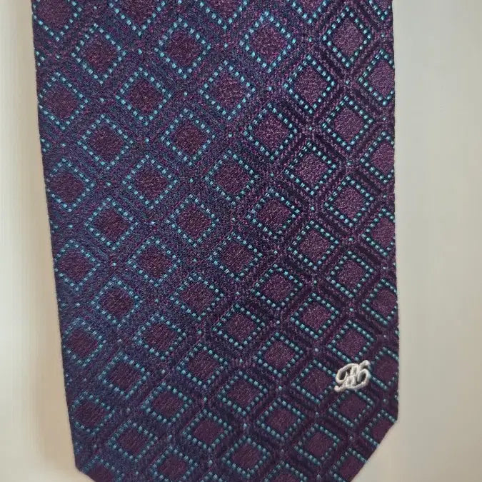 [BUNJANG] Renoma Dark Purple Pattern Tie / 레노마 다크 퍼플 패턴 넥타이