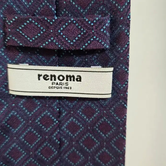 [BUNJANG] Renoma Dark Purple Pattern Tie / 레노마 다크 퍼플 패턴 넥타이