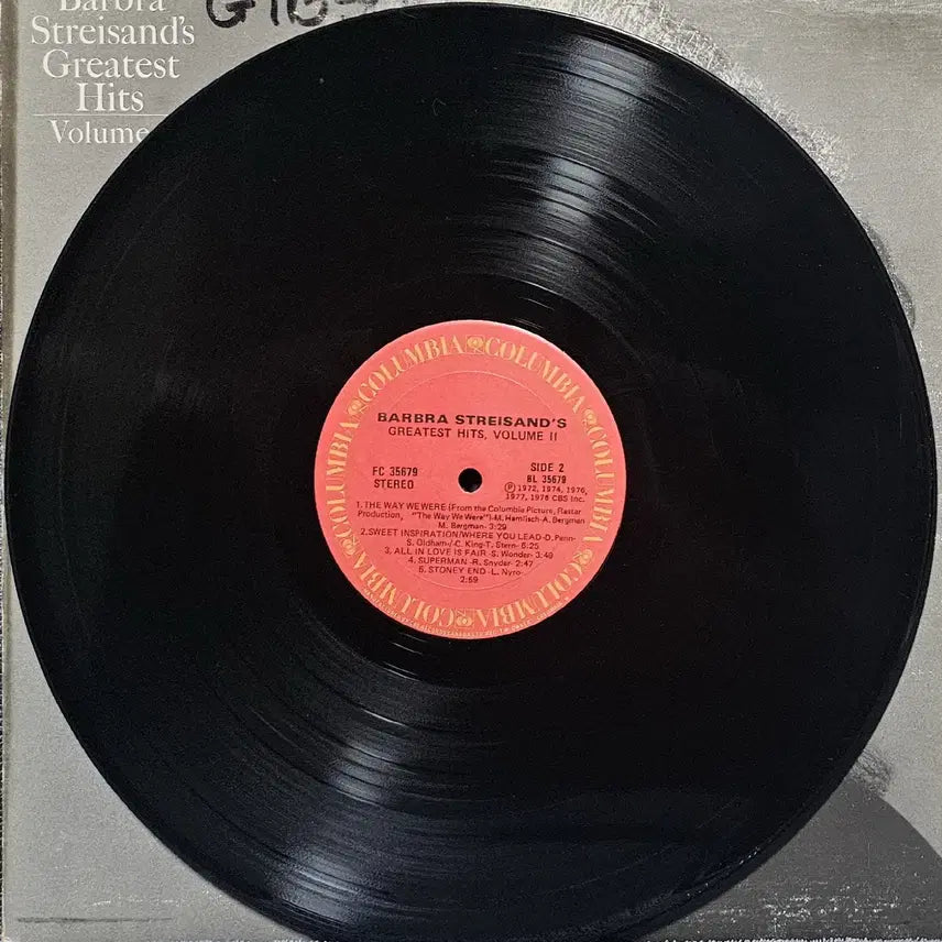 [BUNJANG] Barbra Streisand Greatest Hits Vol. 2 LP / LP Barbra Streisand, Greatest Hits Vol.2