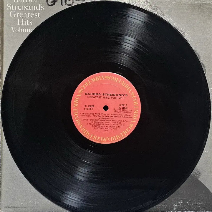 [BUNJANG] Barbra Streisand Greatest Hits Vol. 2 LP / LP Barbra Streisand, Greatest Hits Vol.2