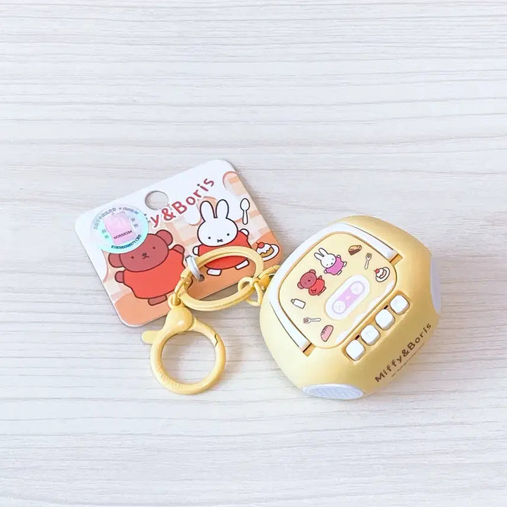 [BUNJANG] Miffy Boris Cassette Recorder Keyring / 미피 보리스 카세트 녹음기 키링