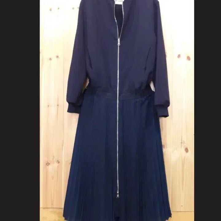 [BUNJANG] Karl Lagerfeld Signature Blouson Dress / (무료배송) 칼라거펠트 시그니처 블루종 원피스