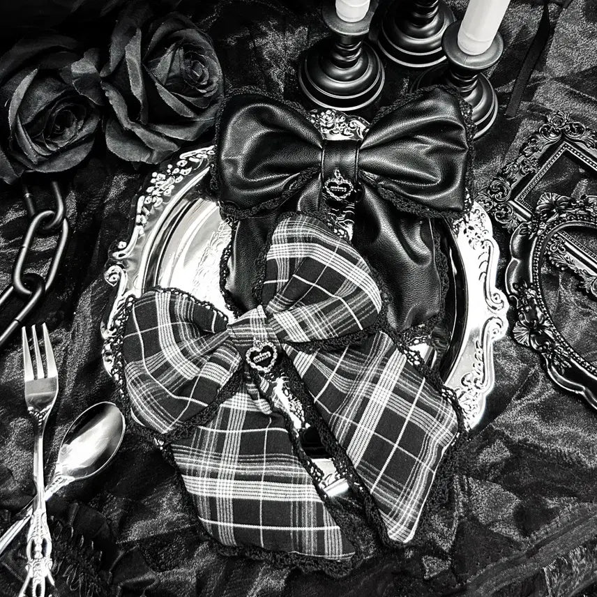 [BUNJANG] Lafary Lace Big Ribbon Brooch / Lafary 라파리 mine 레이스 빅 리본 브로치