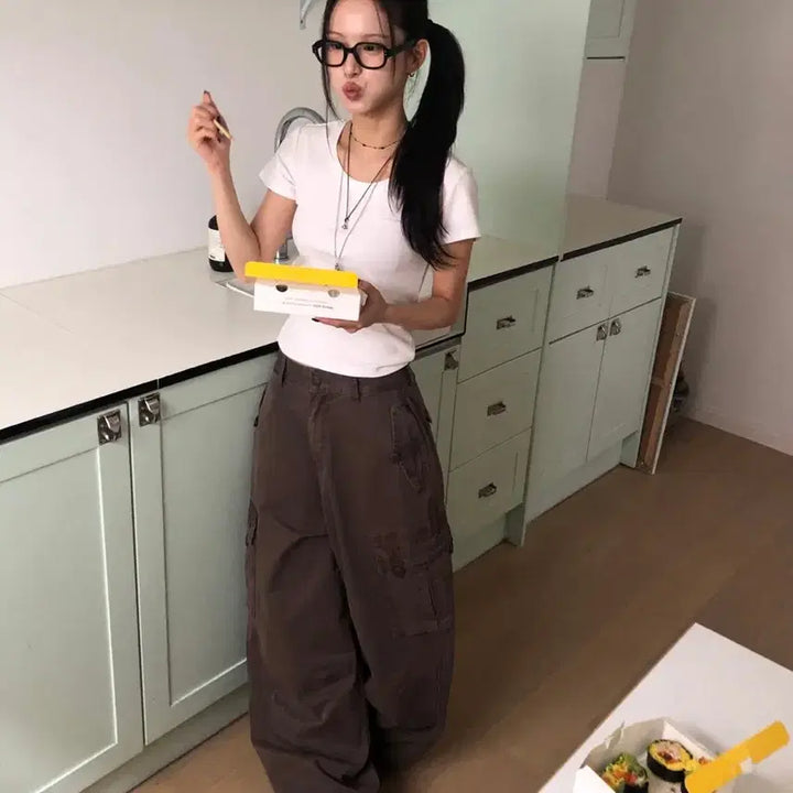 [BUNJANG] Rit Kim Dyeing Pocket Balloon Pants / 릿킴 DYEING POCKET BALLOON PANTS