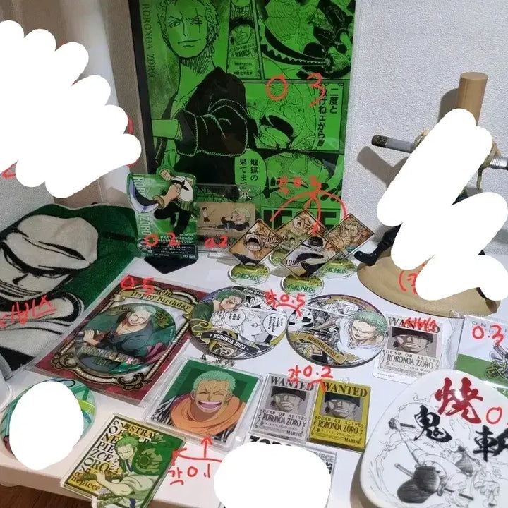 [BUNJANG] One Piece Roronoa Zoro Merchandise Bundle / 원피스 롤로노아 조로 굿즈 판매