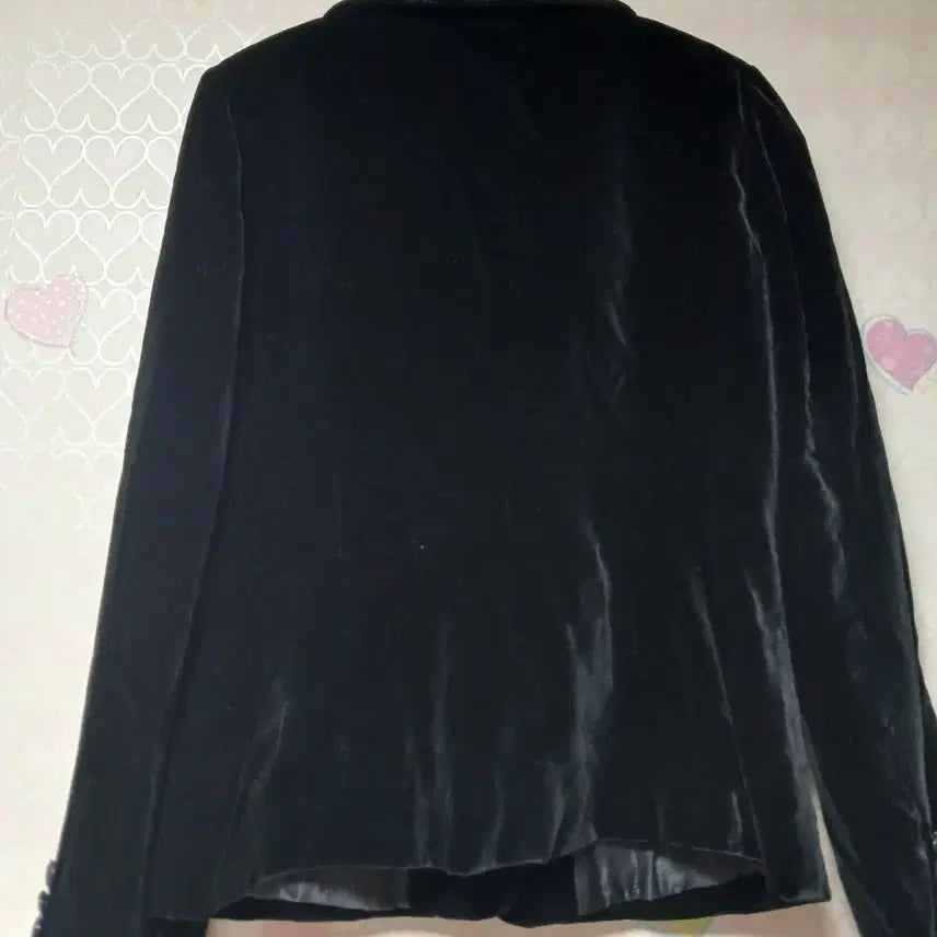 [BUNJANG] DEMIAN Velvet Black Jacket / DEMIAN 벨벳 블랙 자켓