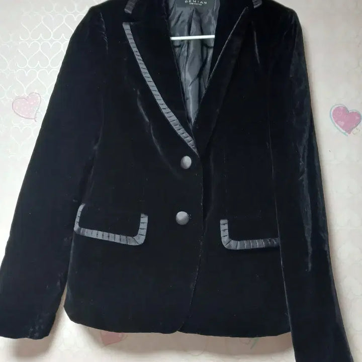 [BUNJANG] DEMIAN Velvet Black Jacket / DEMIAN 벨벳 블랙 자켓