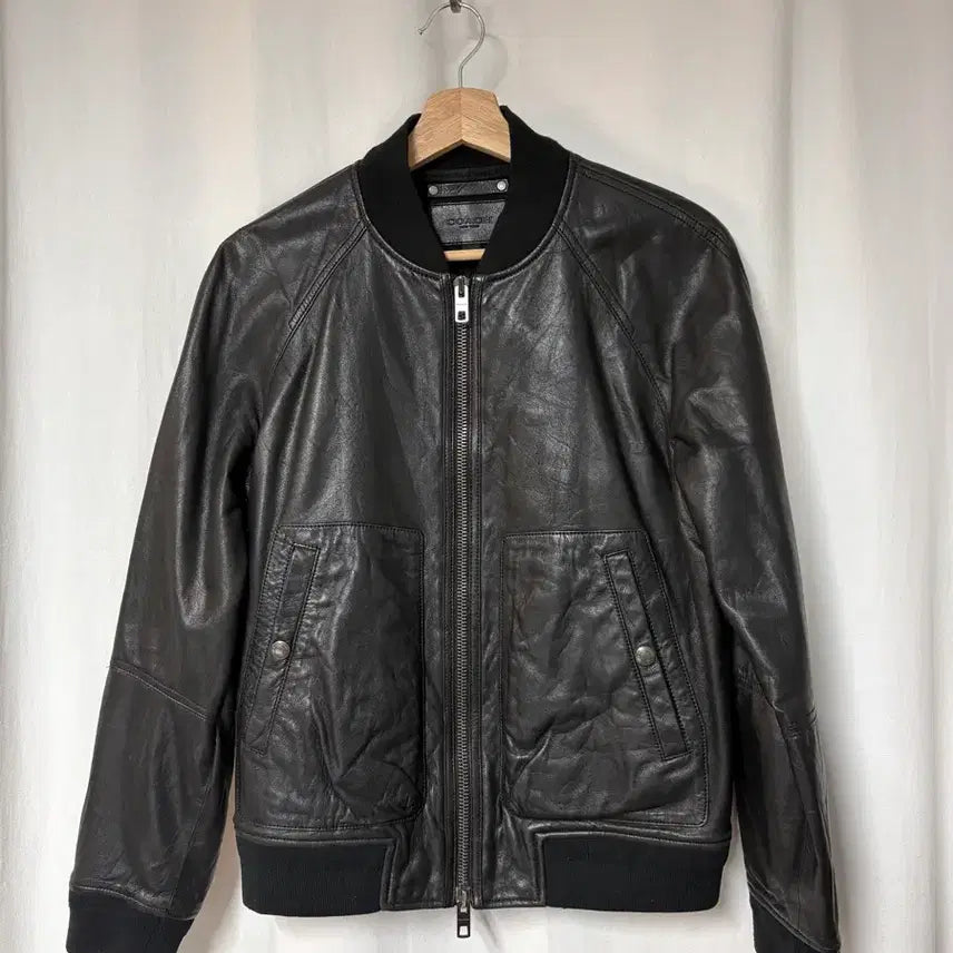 [BUNJANG] Coach 14AW Leather Bomber Jacket / 코치 14aw 레더 봄버 자켓