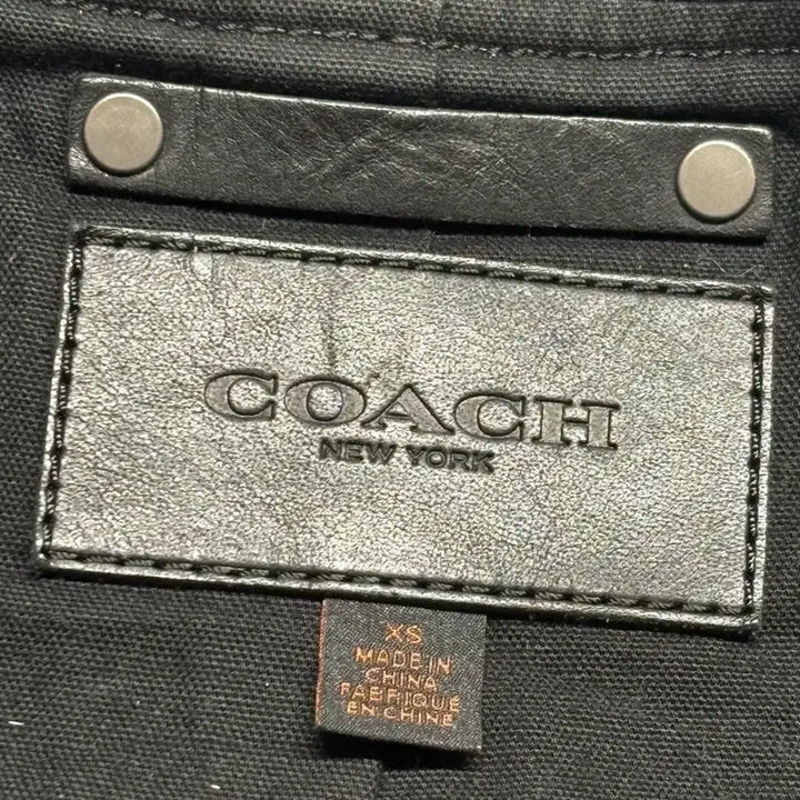 [BUNJANG] Coach 14AW Leather Bomber Jacket / 코치 14aw 레더 봄버 자켓