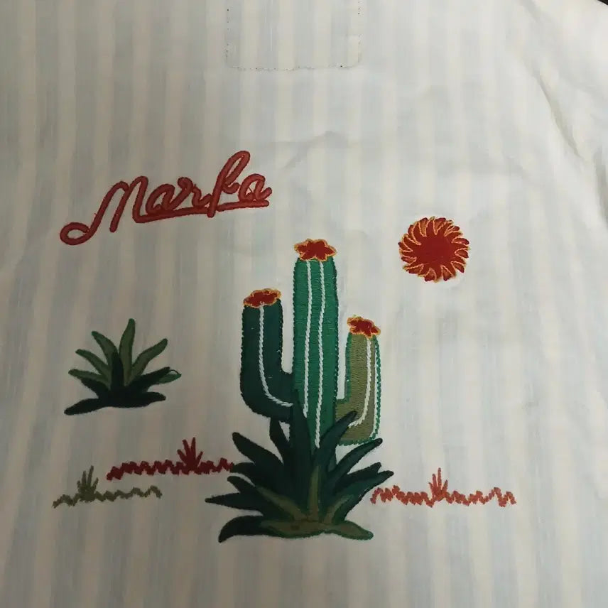 [BUNJANG] SLY Marfa Cactus Embroidered Military Jacket / 슬라이  일본 스트리트 밀리터리 자켓 ( Marfa 선인장 자수 )