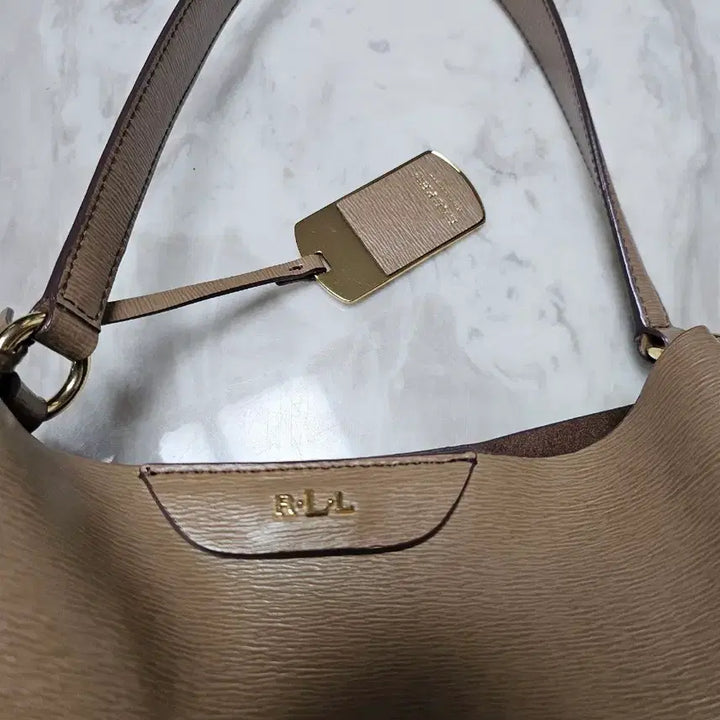 [BUNJANG] Lauren Ralph Lauren Leather Shoulder Bag / 로렌 랄프로렌 가죽 숄더백 브라운