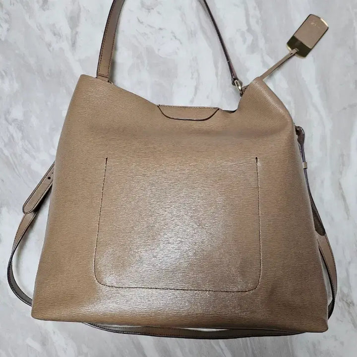 [BUNJANG] Lauren Ralph Lauren Leather Shoulder Bag / 로렌 랄프로렌 가죽 숄더백 브라운