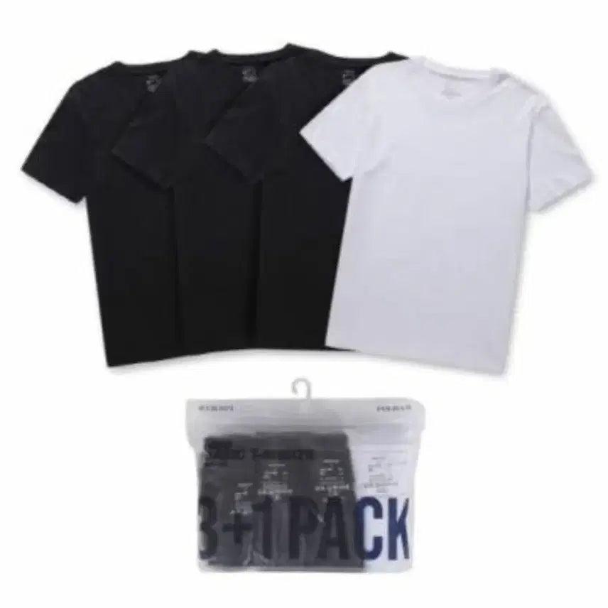 [BUNJANG] Polham Basic Cotton T-shirts 4-Pack / (M)순면 기본 면티4장 4팩 새상품 14000원!!