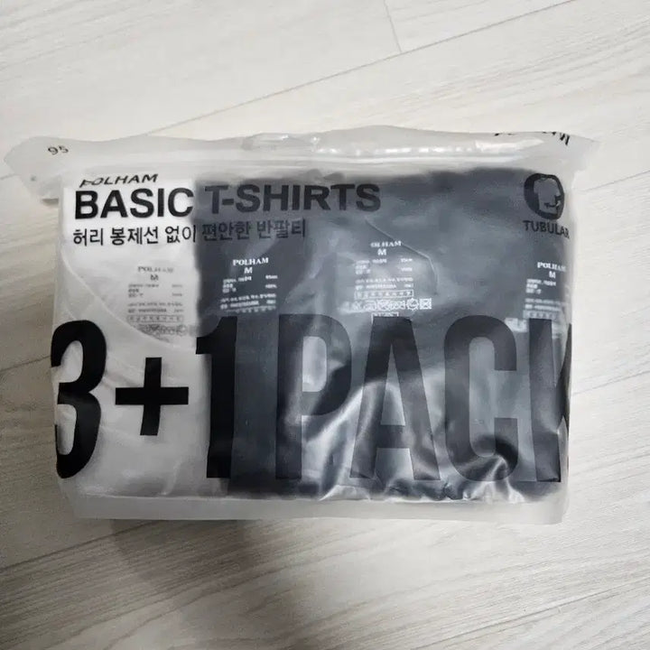 [BUNJANG] Polham Basic Cotton T-shirts 4-Pack / (M)순면 기본 면티4장 4팩 새상품 14000원!!