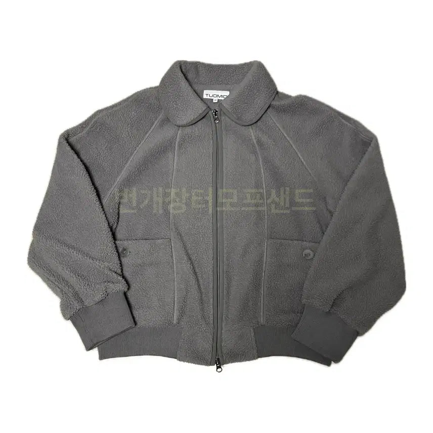 [BUNJANG] Tuomio Oversized Fleece Bomber Jacket / 뚜오미오 오버사이즈 플리스 봄버 차콜 tuomio 플리스자켓 후리스