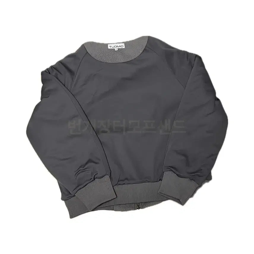 [BUNJANG] Tuomio Oversized Fleece Bomber Jacket / 뚜오미오 오버사이즈 플리스 봄버 차콜 tuomio 플리스자켓 후리스